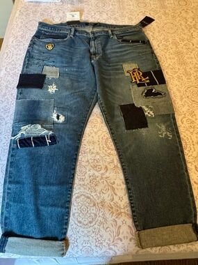 Woman Ralph Lauren Distressed Patchwork Jeans -